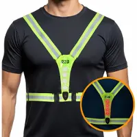 R2B Hardloopvest met Verlichting - Neongeel