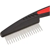 Ferplast Kam Roterende Tanden - Hondenvachtkam - 19.8x1.4x5.5 cm Rood Zwart