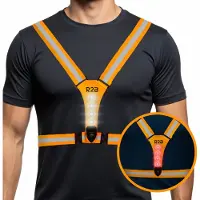 R2B Hardloopvest met Verlichting - Oranje
