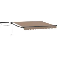 vidaXL Elektrisch Uitschuifbare Zonneluifel Taupe 3 x 2,5 m