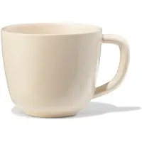 HEMA Koffiekopje 185ml Puur Aardewerk Gebroken Wit (gebroken wit)