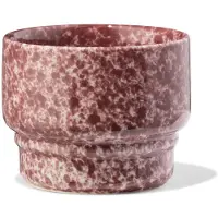 HEMA Koffiekopje 220ml Trend Aardewerk Bordeauxrood Spikkels (bordeauxrood)