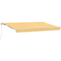 vidaXL Uitschuifbare luifel Zand 3 x 2,5 m Polyester en Aluminium