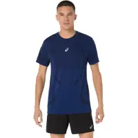 Asics Functioneel shirt 'Road' blauw / donkerblauw / wit