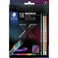 Staedtler - NORIX kleurpotloden - 16 kleuren met 2 grafietpotloden