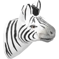 Ferm Living handgesneden dierenhaak Zebra