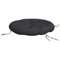 vidaXL Zitkussen rond Ø 100x11 cm oxford stof zwart