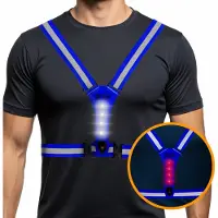 R2B Hardloopvest met Verlichting - Blauw