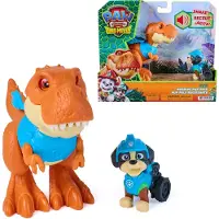 Paw Patrol - De Dino Film - Rex Roaring Pup Pals, bevat beweegbaar Timmy de T. rex-figuur van 12,7 cm met geactiveerde geluiden en Rex-actiefiguur