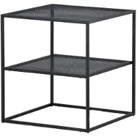 Mica Decorations Venture Home Netz Bijzettafel - 60 x 55 x 55 cm - zwart