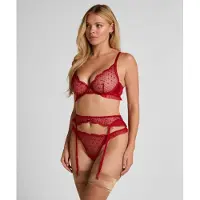 Hunkemoller Jarretels 'Cordelie' rood