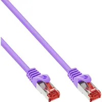 InLine Patchkabel, S/FTP (PiMf), Cat.6, 250 MHz, PVC, koper, paars, 5m