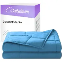 Nivion - Verzwaringsdeken - 155x200cm - 11 kg - Blauw - Katoen - weighted blanket - 1 persoons