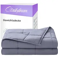 Nivion - Verzwaringsdeken - 135x200cm - 6 kg - Grijs - Katoen - weighted blanket - 1 persoons