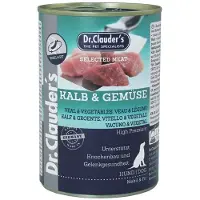 Dr. Clauder's kalfsvlees met groenten natvoer hond 6 x 400 g