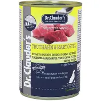 Dr. Clauder's kalkoen met aardappel natvoer hond 6 x 400 g