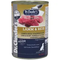 Dr. Clauder's lam met rijst natvoer hond 6 x 400 g