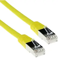 ACT IB7801 F/UTP CAT5E Patchkabel Geel - 1 meter
