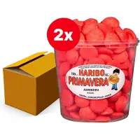 Haribo Schuimaardbeien / Tagada / Primavera snoep - 150 stuks - 1050g x 2