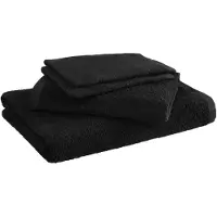 MOODIT Badtextielset Troy Black (Set van 4)
