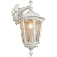 Orion Wandlamp buiten Puchberg, dimbaar, wit / opaal, Aluminium, Antiek, Wandlamp buiten