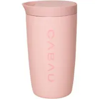Cabau - Bloom Cup – RVS Thermosbeker met Tuit – 360 ml – Soft Pink – Houdt Drank 8 Uur Warm & 12 Uur Koud – Lekvrij & Dubbelwandig – Travel Mug – Koffie to Go Thermosbeker