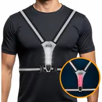 R2B Hardloopvest met Verlichting - Grijs