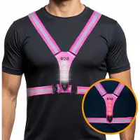 R2B Hardloopvest met Verlichting - Roze