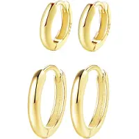 Hey Happiness Oorbellen 'Balance Duo' goud