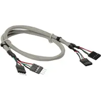 InLine USB 2.0 verlengkabel, intern, 2x 4-pins male-female aansluiting, 0,60m