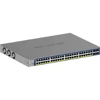 Netgear GS752TXPv3 Smart Managed Switch 48x Gigabit Ethernet (PoE+, max. 390W), 4x 10G SFP+