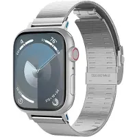 Spigen AMP07225 (Roestvrij staal, Smartwatch), Horlogebandjes, Zilver