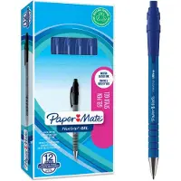 Paper Mate FlexGrip gelpennen | medium punt (0,7 mm) | blauwe inkt | 12 stuks