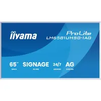 Iiyama LH6581UHSG-1AG digitaal signage flatscreen 163,8 cm Wi-Fi 500 cd/m² 4K Ultra HD wit ingebouwde processor Android 24/7