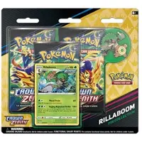 The Pokemon Company Pokemon Crown Zenith: Rillaboom Pin Collection 3-Pack Blister