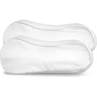 Silk Heaven 2x Zijden Kussensloop ergonomisch Cloud White - 19MM - - 30x50cm