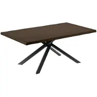 STONES Spike - Vaste tafel (200 x 76 H cm) in zwart essenhout