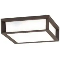 Orion Buitenlamp Henry, corten, gegoten aluminium, E27, IP44 dimbaar, bruin / roest, Aluminium, Modern, plafondlamp