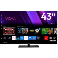 Medion 107 cm (43 inch) TV (Smart-TV, Dolby Vision HDR, VIDAA Store, Netflix, Prime Video, Disney+, DAZN, Paramount+, HbbTV, PVR, Bluetooth), MD