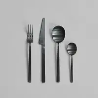 101 Copenhagen Kogei Bestek Black (16 pcs)