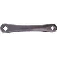 Nobrand Crankstel Spie Loos, aluminium, 170 mm, links, zwart