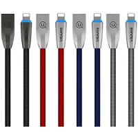 Usams Cable USB USB-A - Lightning 1.2 m Blue (IPZSUSB03)