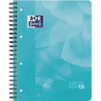 Oxford Projectboek - A4+ - 4-gaats - lijn - 120vel - aqua