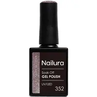 Nailura - Gel Polish 352 - Silver Taupe Glitter - 10 ml