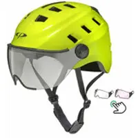 CP Chimo Fluo Geel - E bike helm met verlichting - Kies zelf uit 2 Vizier soorten