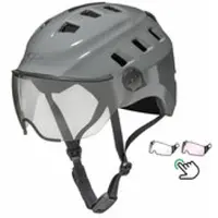 CP Chimo Grijs - E bike helm met verlichting - Kies zelf uit 2 Vizier soorten