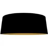 Steinhauer Lampenkap K2013SS – Zwart linnen met gouden binnenzijde Ø60 cm