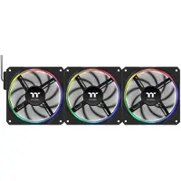 Thermaltake TS120 EX RGB - Ventilator Koeler voor PC - 3x120mm - PWM 500-2000 RPM - Modulair - Zwart