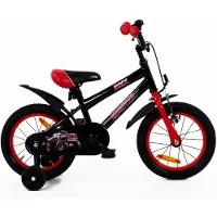 2Cycle Monster kinderfiets 14 inch (3 tot 5 jaar) voor jongens zwart