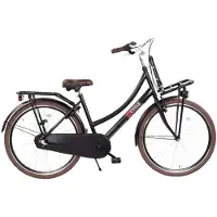 2Cycle Transportfiets 3-speed kinderfiets 26 inch (10 tot 12 jaar) voor Meisjes Zwart